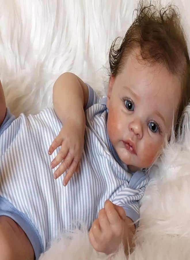 Anano Reborn Baby Dolls Silicone Full Body-19 in Realistic Baby Doll, Full Silicone Babys Doll Lifelike Boy, Real Life Reborn Dolls, Anatomically Correct Newborn Babys Washable - Image 1